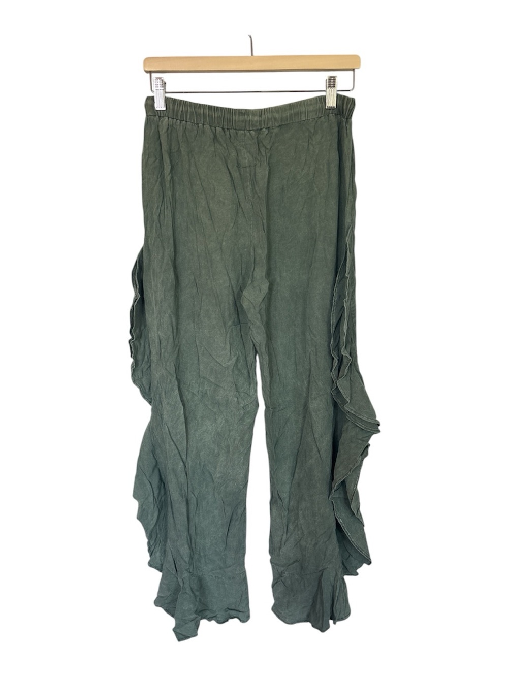 North Shore Olive Ruffle Drawstring Pants - Picture 5 of 7